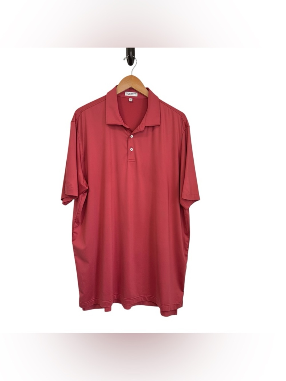 Peter Millar Mens Summer Comfort Polo Golf Shirt XL Pink Short Sleeve